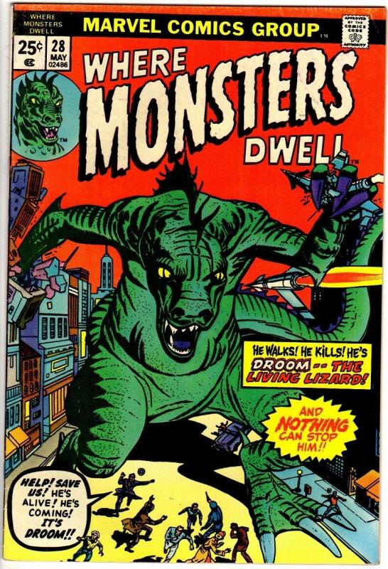 WHERE MONSTERS DWELL 28 FN- May 1974