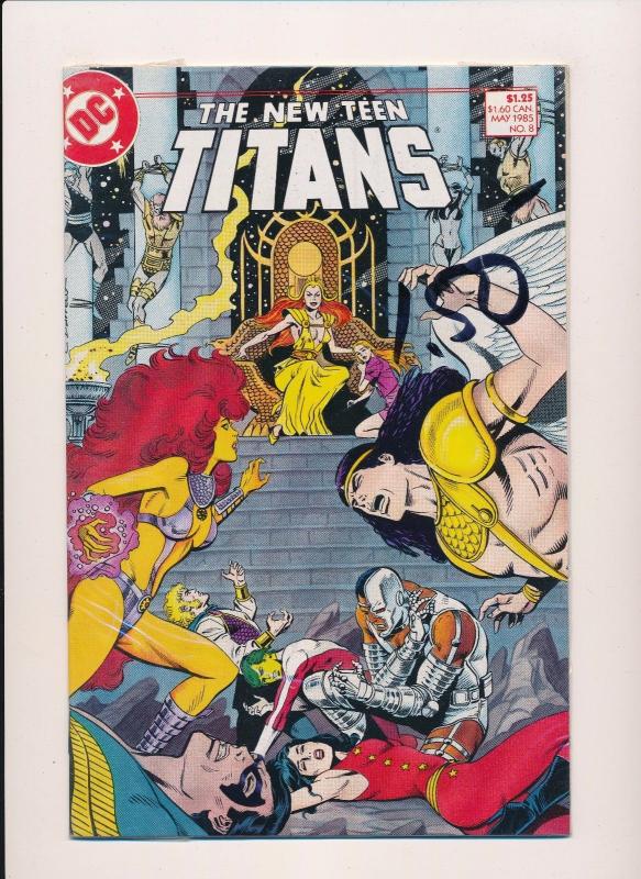 DC The NEW TEEN TITANS #8 1985  NEAR MINT (SRU665)