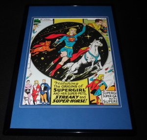 Supergirl Streaky & Super-Horse DC Framed 11x17 Poster Display