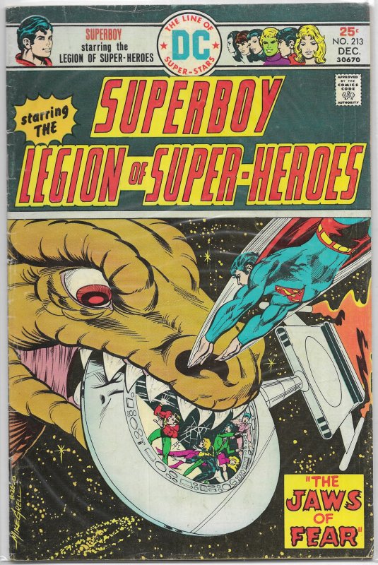 Superboy   vol. 1   #213 GD Legion of Super-Heroes, Shooter/Grell