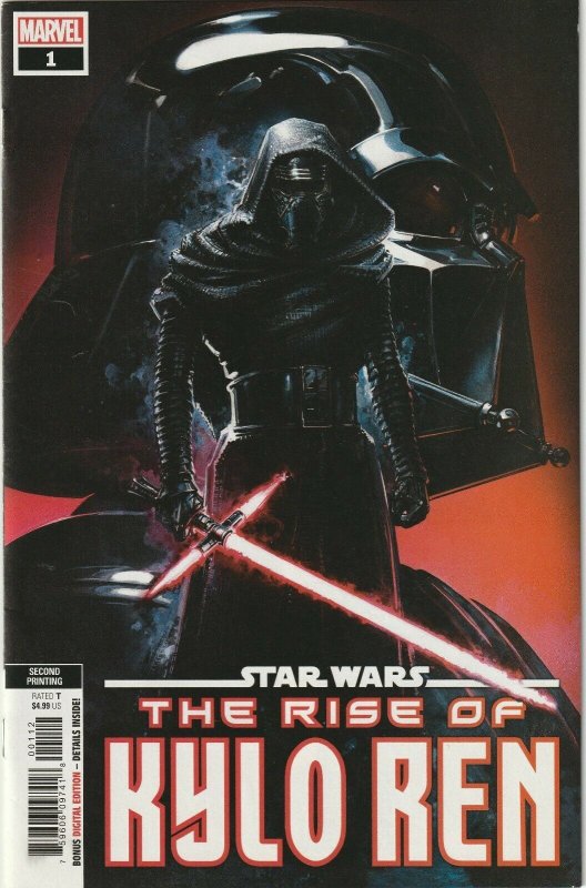 Star Wars Rise Kylo Ren # 1 Variant 2nd Printing Cover NM Marvel 