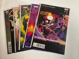 Uncanny Avengers 1 2 4 7 8 11 Lot Run Set Near Mint nm Marvel 