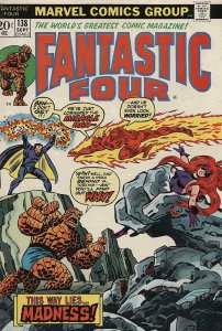 Fantastic Four (Vol. 1) #138 FN; Marvel | Miracle Man - Gerry Conway - John Busc