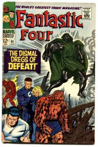 FANTASTIC FOUR #58 1966-DR DOOM-SILVER SURFER-INHUMANS vg+