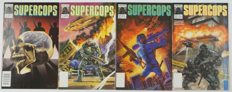 Supercops #1-4 VF/NM complete series - chuck dixon - now comics super cops 2 3