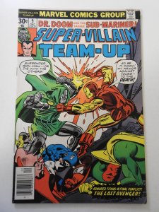 Super-Villain Team-Up #9 (1976) VG+ Condition moisture stain