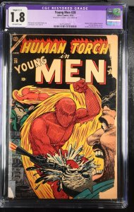 Young Men #28 (1954)  CGC G- 1.8  restored  Atlas