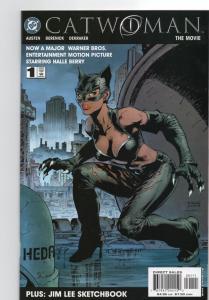 CAT WOMAN #1, NM, Jim Lee Sketchbook, The Movie, DC, 2004, more in store 