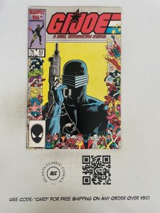 G.I. Joe # 53 NM Marvel Comic Book Baroness Duke Snake Eyes Cobra Destro 7 J219