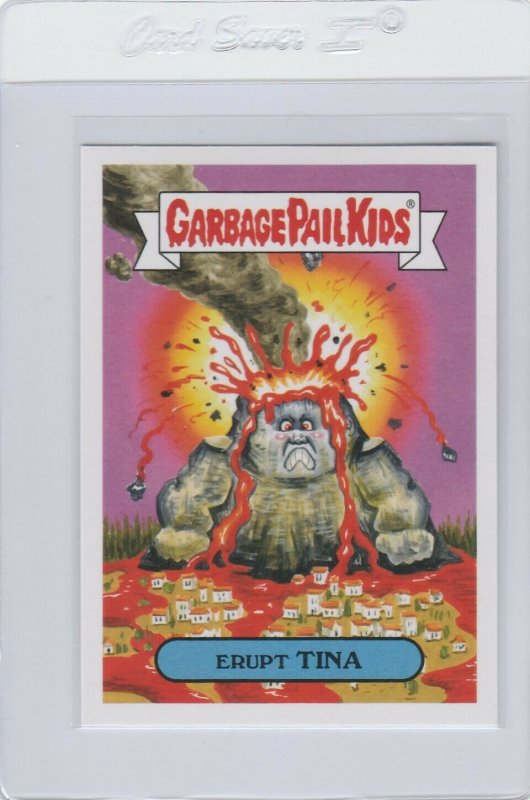 Garbage Pail Kids Erupt Tina 12b GPK 2017 Adam Geddon trading card sticker