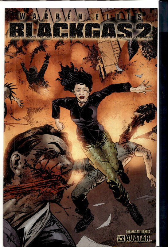 Warren Ellis Blackgas 2 #2 Wraparound Cover (2007)