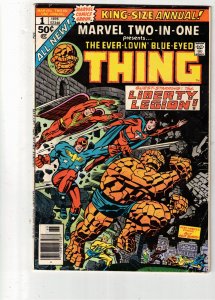 Marvel Two-in-One Annual #1 (1976) VF The Thing & Liberty Legion Wow