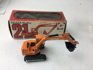 GRIP ZECHIN JAPAN 4 TRUCKS Fire engine motor grader shovel snow plow DIECAST NIB