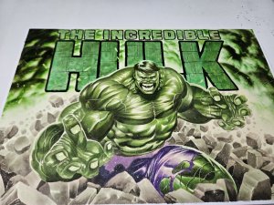 The Incredible Hulk Original Painting A3 Rafa Sandoval Color Commission Marvel