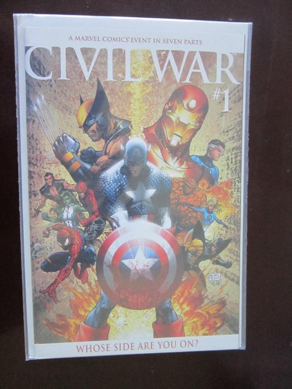 Civil War #1-7B average 9.2 - 9.4 - #3 is D 8.0 VF (2006-07)