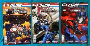 G.I. Joe Vs. Transformers 3 PC LOT - Miller, Campbell Variants. (9.0/9.2) 2003