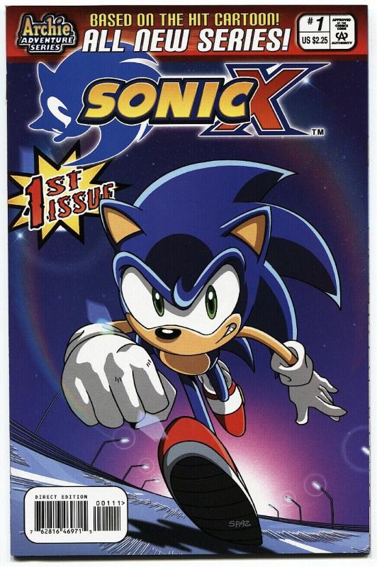 SONIC THE HEDGEHOG SONIC X #1 2005-ARCHIE COMICS-SEGA! 