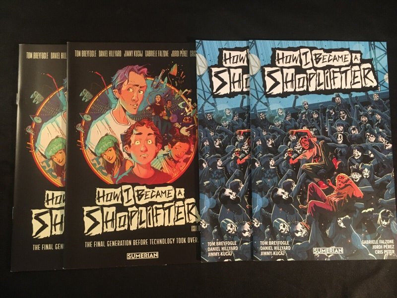 HOW I BECAME A SHOPLIFTER #1 Two Cover Versions, Two Copies of Each VF Condition