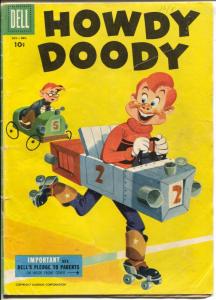 Howdy Doody #35 1955-Dell-soap box derby-silent movie-VG