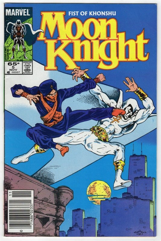 Moon Knight Fist of Khonshu #5 ORIGINAL Vintage 1985 Marvel Comics