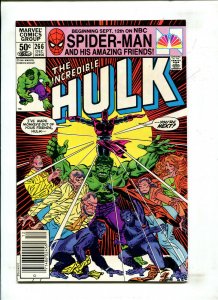 INCREDIBLE HULK #266 (NEWSSTAND) - DEVOLUTION! (9.0) 1981