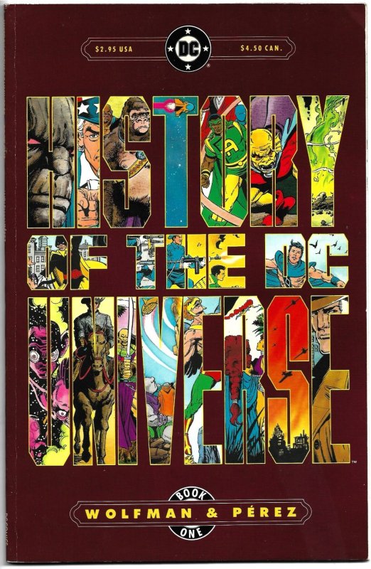 HISTORY OF THE DC UNIVERSE #1 & #2  (1987) 8.0 VF Marv Wolfman!  George Pérez!