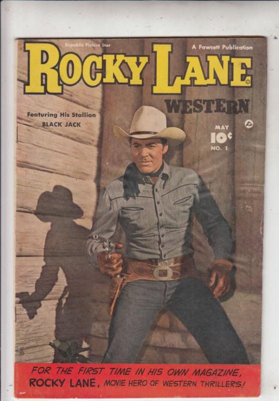 Rocky Lane Western #1 (May-49) FN/VF Mid-High-Grade Rocky Lane