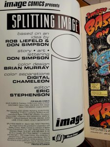 Splitting Image #1 (1993) Parody by Don Simpson Marc Silvestri Back Cover VF/NM