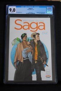 Saga Chapter One. First Print, CGC 9.0,  Fiona Staples. Low Print Run. HOT!!!