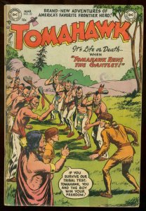 TOMAHAWK #23 1954 DC COMICS WESTERN ARROW MAKER INDIANS VG- 