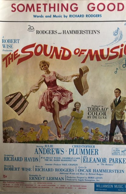 Something good from the sound of music sheet music 1964 nice copy!C all my sheet