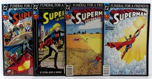 Superman Lot of 4 #76, 77, Action 686, Man Steel 21 Newsstand DC (1993) Comics