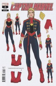 CAPTAIN MARVEL #2 1:10 JEN BARTEL DESIGN VARIANT (NEAR MINT)