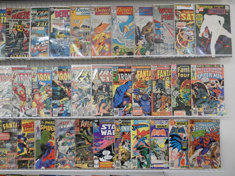 Huge Lot Silver/Bronze Comics W/Hulk, Spider-Man, Batman, Fantastic Four, DD+