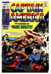 Captain America #121 comic book 1970- Gene Colan- Nick Fury- Marvel- VG