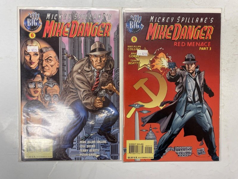 5 BIG comic books Mike Danger #1 5 6 9 American Flagg 53 KM40
