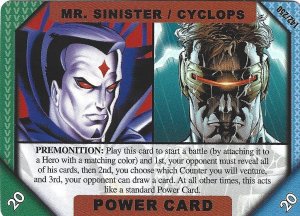 2001 Marvel Recharge: Power Card - Mr. Sinister/Cyclops