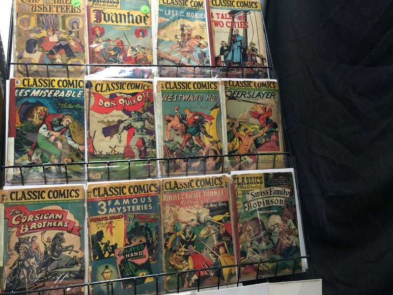 CLASSIC COMICS/ ILLUSTRATED 24 diff low grade, low HRNs amazing collection