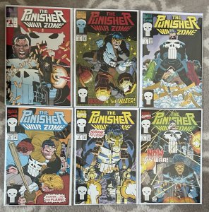 Punisher War Zone #1,2,3,4,5,6 Nm Lot 1992
