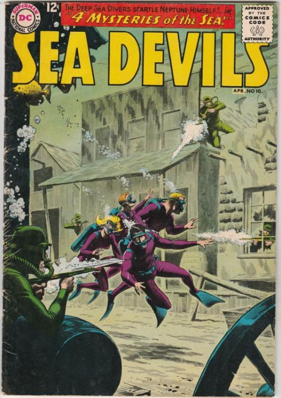 Sea Devils #10 (Apr-63) FN/VF Mid-High-Grade Sea Devils (Dane Dorrence, Biff ...