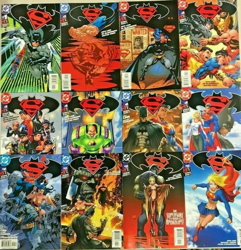 SUPERMAN & BATMAN#1-13 VF/NM LOT 2003 (12 BOOKS) DC COMICS