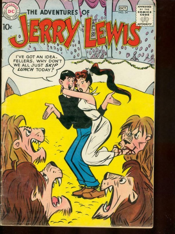 ADVENTURES OF JERRY LEWIS #54 1959 DC COMICS GLADIATOR VG