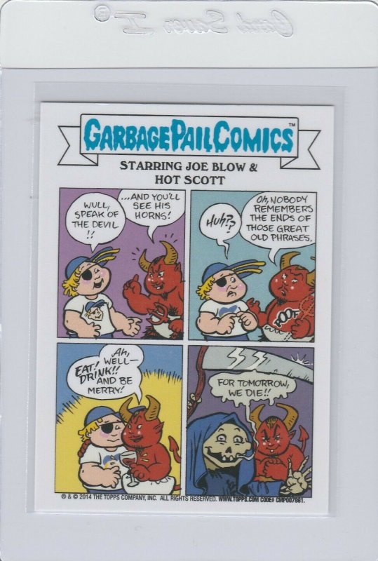 Garbage Pail Kids Fecal Francis 51b GPK 2014 Series 1 trading card sticker 