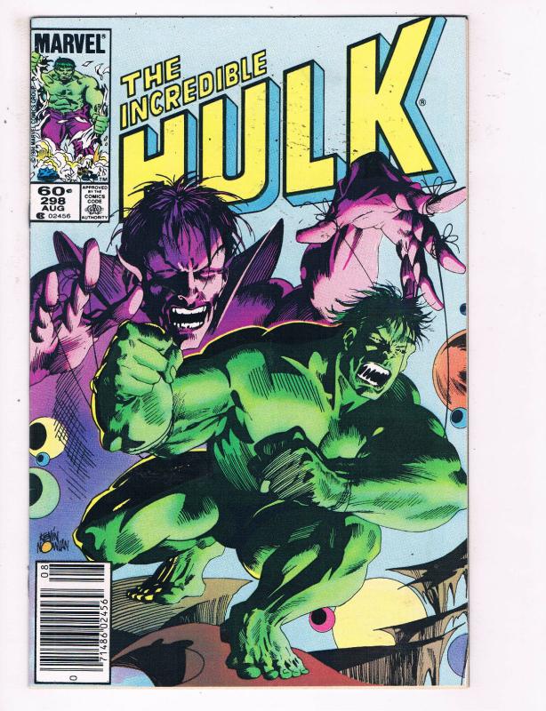 The Incredible Hulk #298 VF Marvel Comics Comic Book Aug 1984 DE23