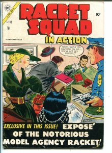 RACKET SQUAD IN ACTION #13-1954-CHARLTON-JOE SHUSTER-ACID IN THE FACE-vg+