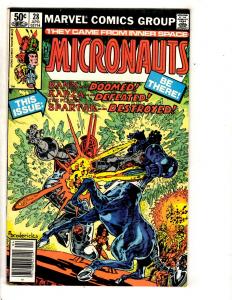 Lot Of 7 Micronauts Marvel Comic Books # 24 25 26 27 28 29 30 Inner Space RJ6