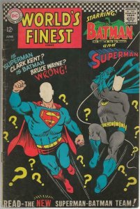 World's Finest #167 ORIGINAL Vintage 1967 DC Comics Superman Batman