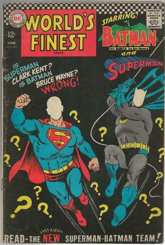 World's Finest #167 ORIGINAL Vintage 1967 DC Comics Superman Batman 