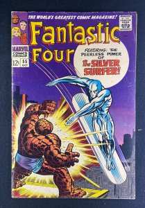 Fantastic Four (1961) #55 VG+ (4.5) Thing Silver Surfer