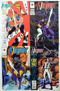Ninjak Lot of 4 #0, 4, 7, 14 (1995) Valiant Comics 1st Print Comic Books